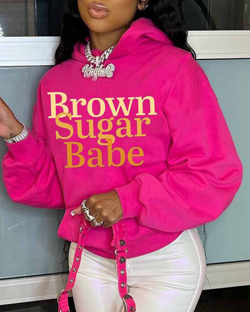 Brown sugar babe Long Sleeves Hoodie