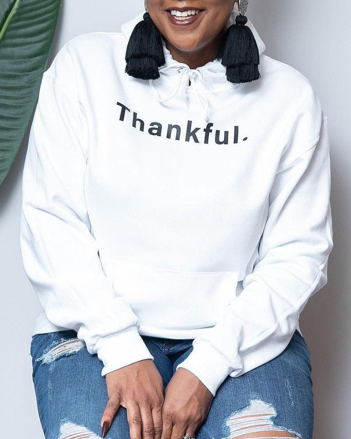 Thankful Leisure Long Sleeves Hoodie