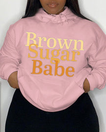 Brown sugar babe Long Sleeves Hoodie