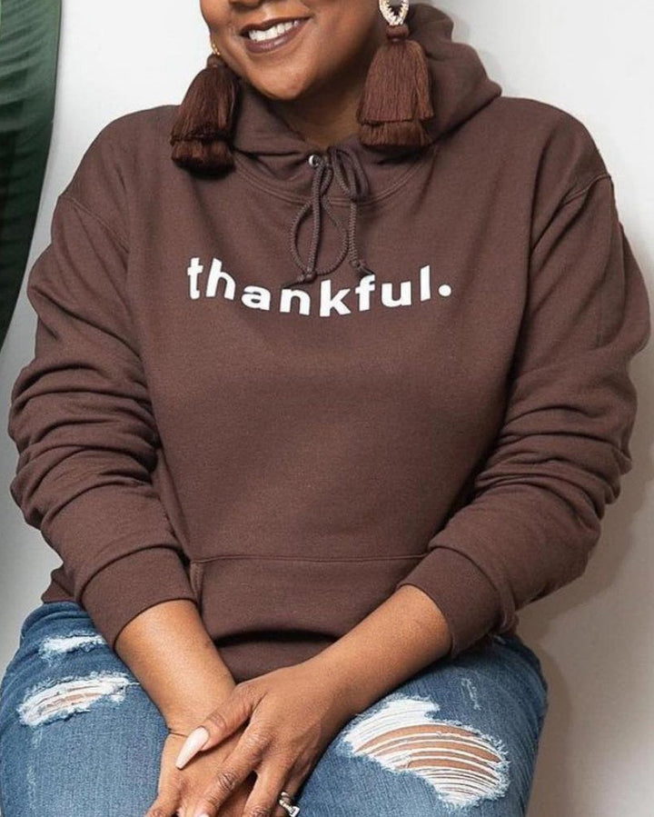 Thankful Leisure Long Sleeves Hoodie