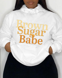 Brown sugar babe Long Sleeves Hoodie