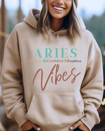 Aries Zodiac Hooded Hoodie