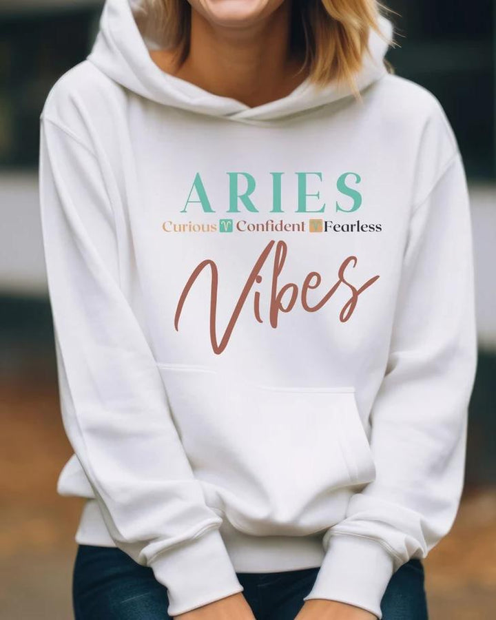 Aries Zodiac Hooded Hoodie